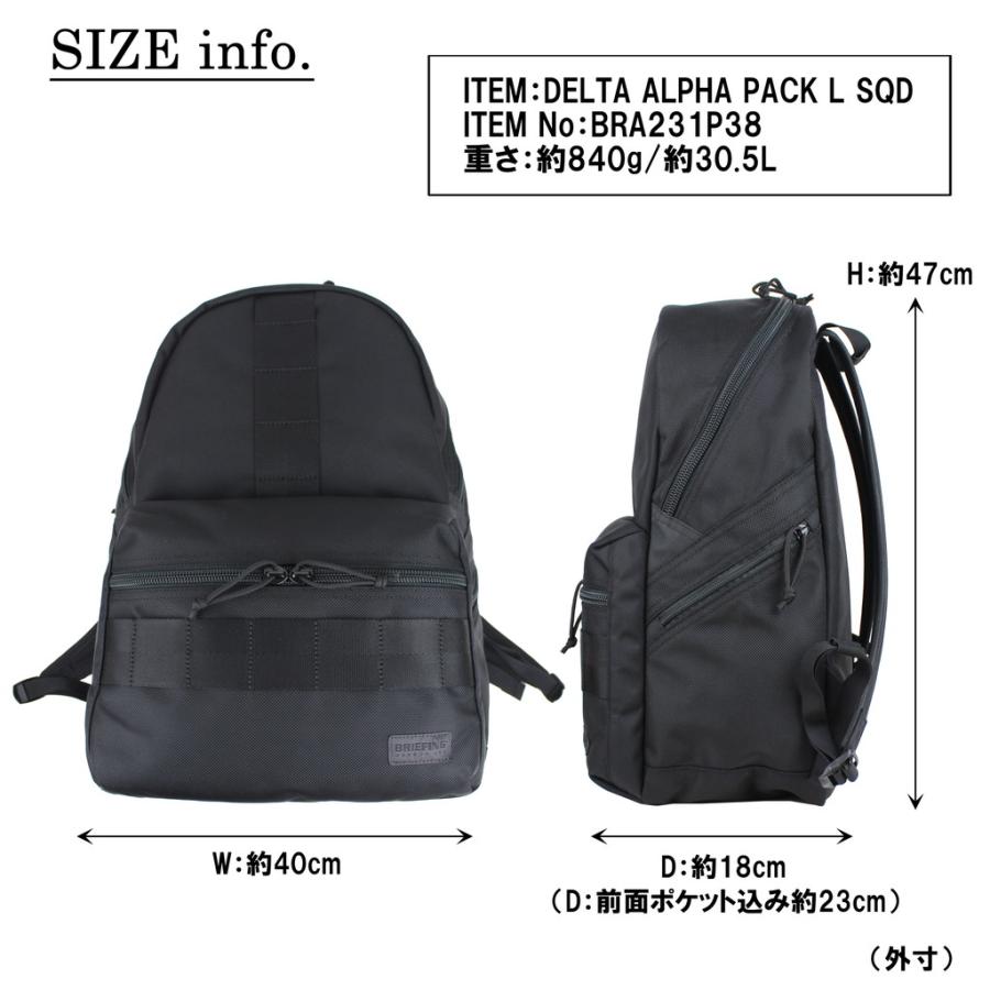 BRIEFING（ブリーフィング） デルタ リュックサック DELTA ALPHA PACK
