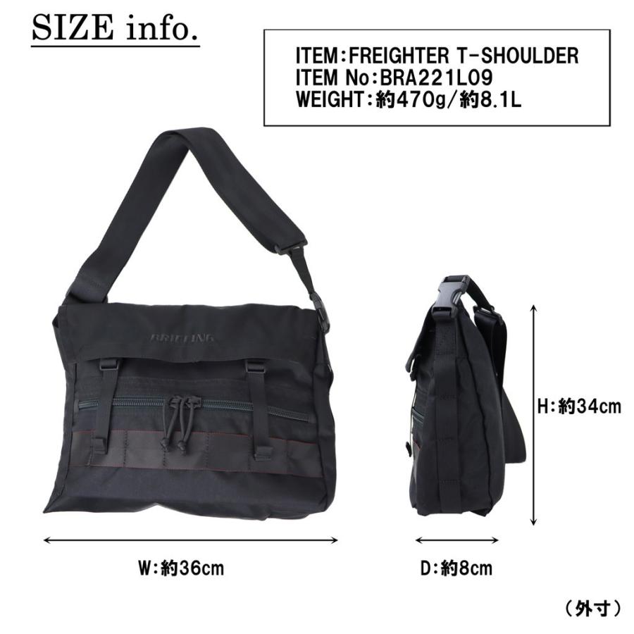 ブリーフィング フレイター ショルダーバッグ FREIGHTER T-SHOULDER SQD メンズ 春 MADE IN USA アメリカ製 BRA231L33 BRA221L09 BRIEFING メッセンジャー｜bag-net-2｜12