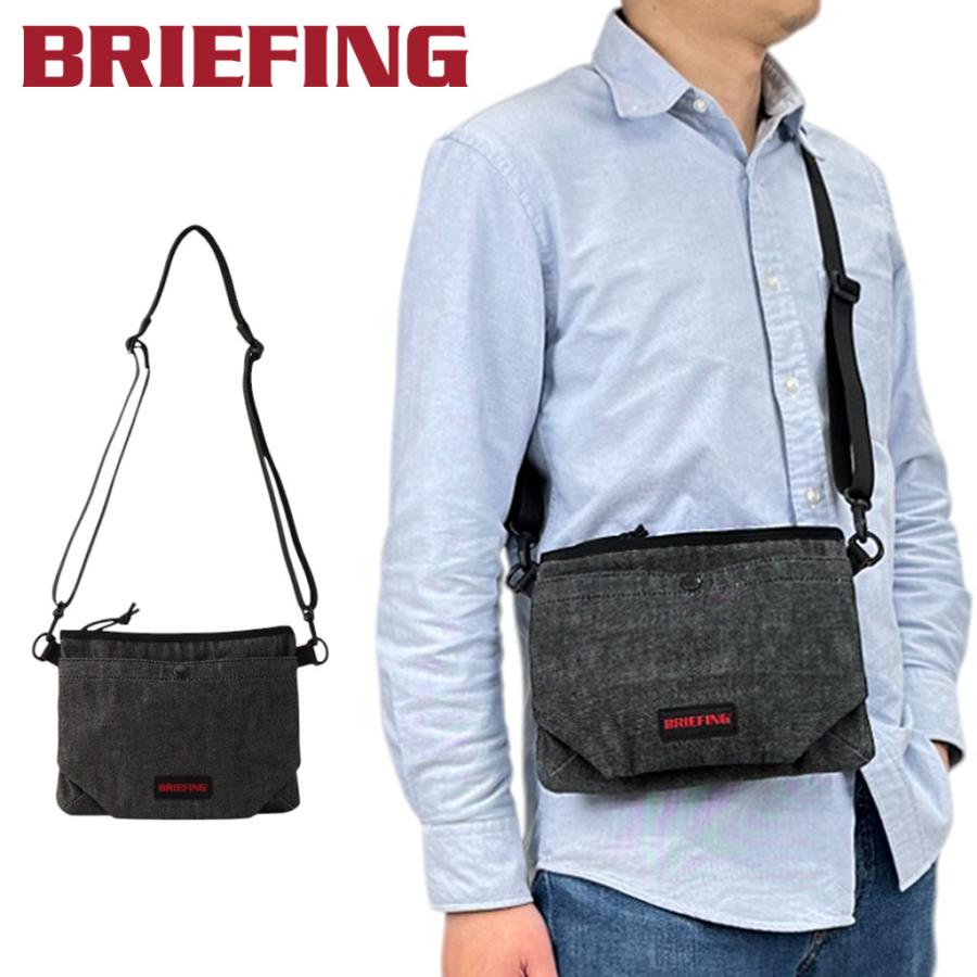 BRIEFING（ブリーフィング） ブラックデニム サコッシュ BRIEFING WORK