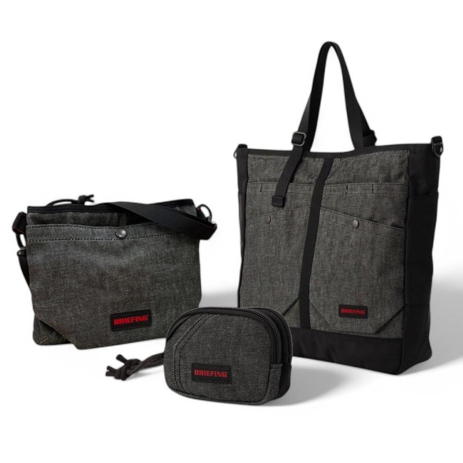 BRIEFING（ブリーフィング） ブラックデニム サコッシュ BRIEFING WORK