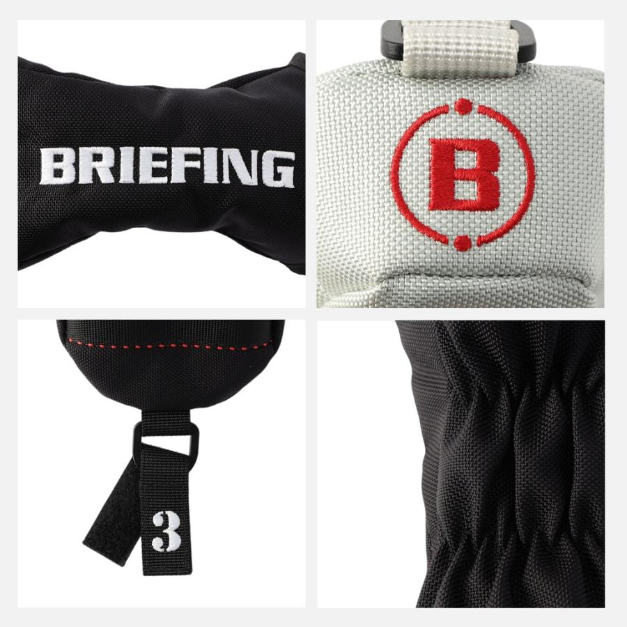 BRIEFING - BRIEFING ブリーフィング UTILITY COVER PRO AIR ヘッドカバーセット  ブラック BRIEFING ブリーフィング ゴルフ クラブヘッドカバー UTILITY