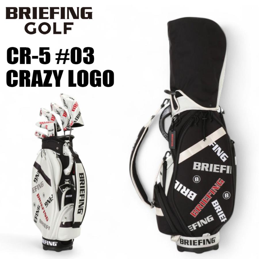 未使用)ブリーフィング ゴルフ キャディバッグ CR-5 #03 シルバー BRIEFING GOLF ブリーフィング ゴルフ キャディバッグ CR-5 #03