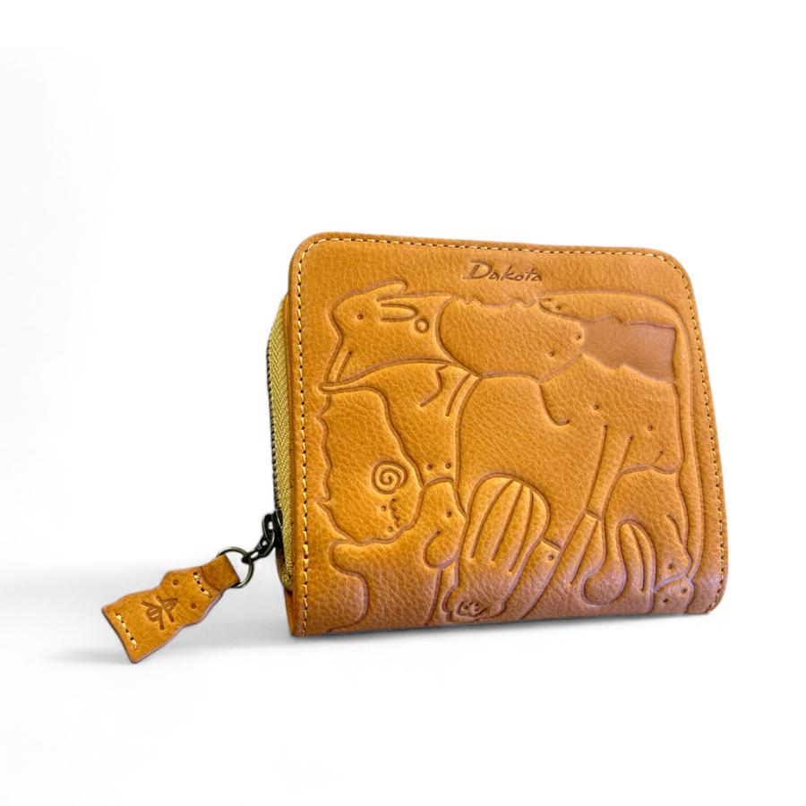 新品未使用　Dakota ダコタ　アニマーレ　二つ折り財布 ベージュ Dakota ダコタ小物+選べるノベルティ付 ダコタ 二つ折り財布