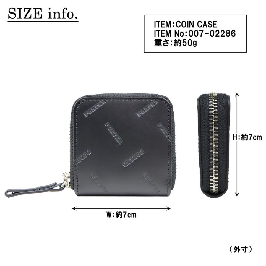 【美品】　PORTER ポーター　ENCHASE レザー　黒　財布　コインケース PORTER ポーター エンチェイス コインケース 007-02286 吉田