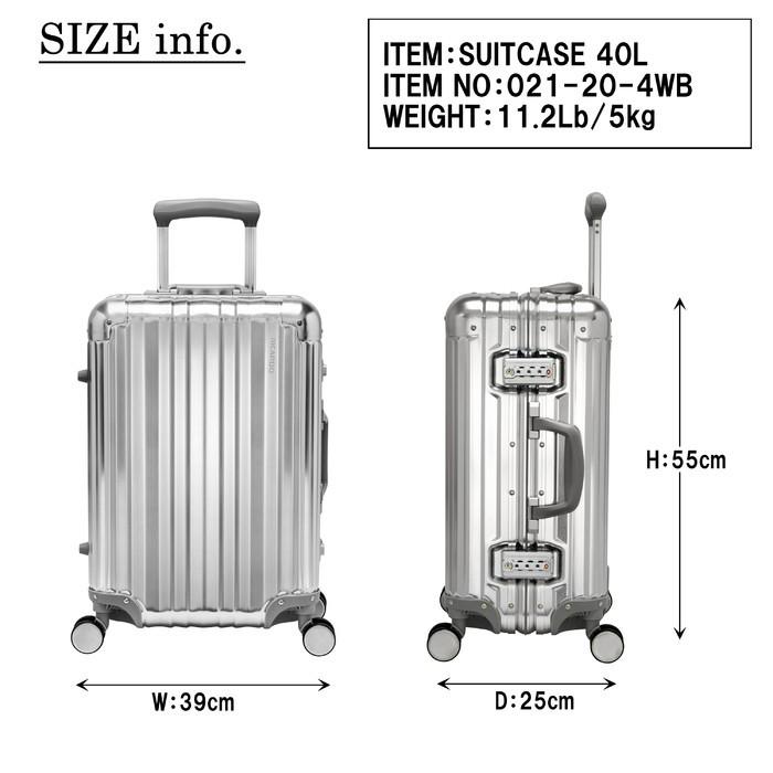 リカルド エルロン スーツケース 40L TSAロック アルミボディ リカルド エルロン スーツケース 40L TSAロック アルミボディ