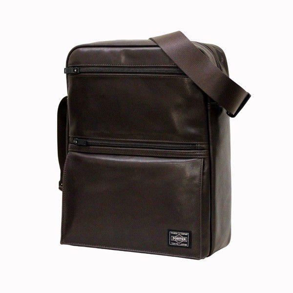 ✨美品✨PORTER AMAZE ショルダーバッグ ブラウン レザー ロゴ PORTER ポーター アメイズ ショルダーバッグ 022-03792 吉田