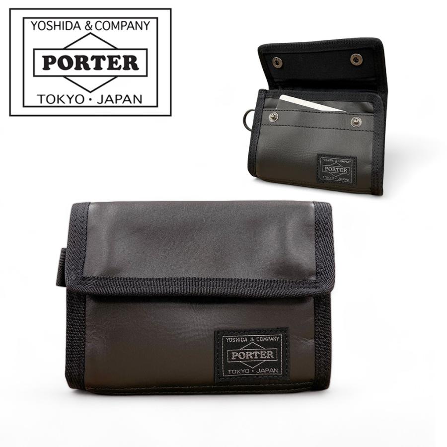 PORTER ポーター アルーフ 三つ折り財布 023-01084 10 ブラック PORTER ポーター アルーフ 三つ折り財布 023-01084 10 ブラック