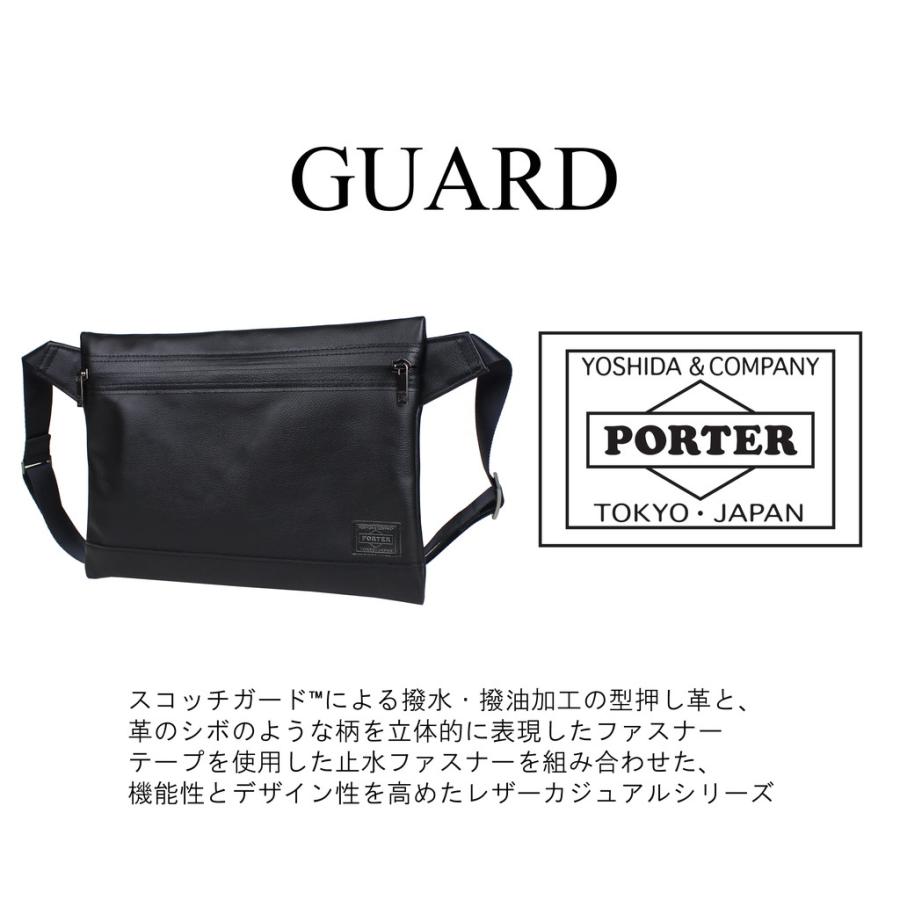 PORTER ポーター　GUARD　レザー　ショルダーバッグ　サコッシュ 楽天市場】ポーター ガード サコッシュ 033-05068 10 ブラック