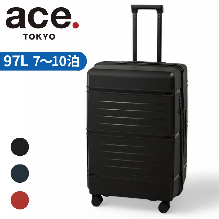 エーストーキョー タクティシティ スーツケース メンズ レディース ユニセックス 05693 ace.TOKYO Tacticity キャリーケース  7~10泊 97L XLサイズ 旅行 出張 正規品 ace. TOKYO LABEL エーストーキョー タクティシティ スーツケース