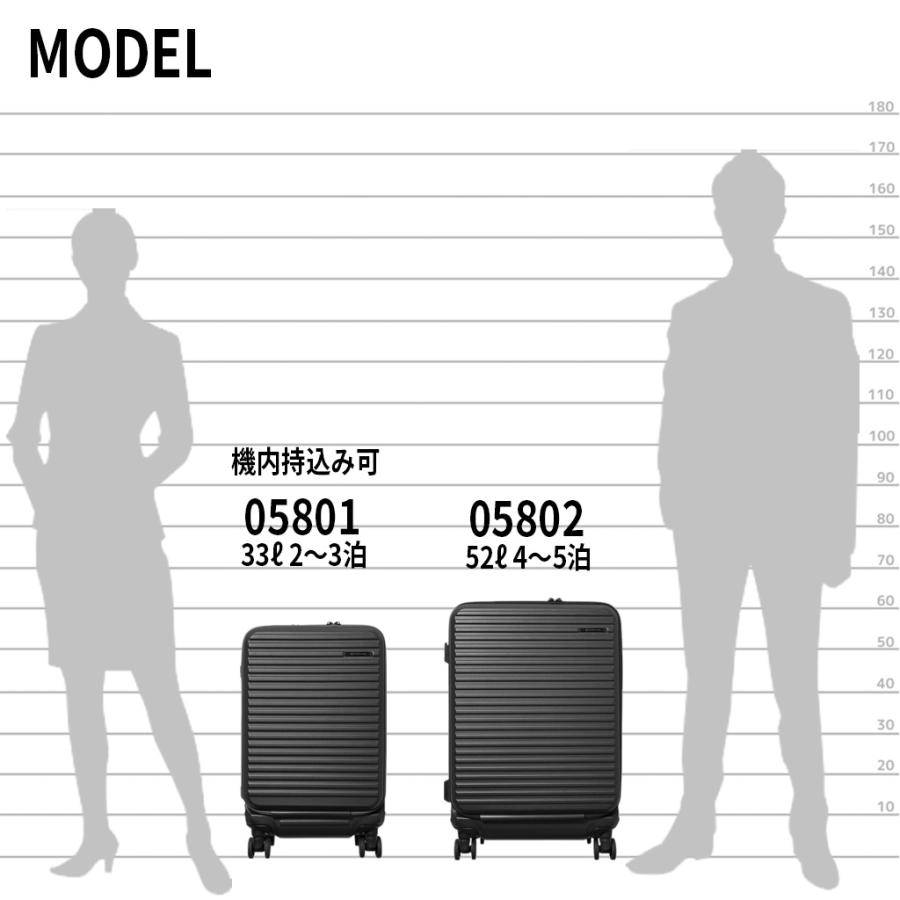エッジリンク クルーズボックス スーツケース メンズ レディース 05801 EDGELINK CRUZBOX TSロック 33L 2~3泊 Sサイズ 旅行 出張 機内持ち込み トラベル 正規品 | ace. | 17