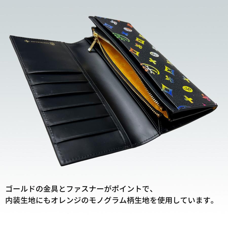 CASTELBAJAC ジェルマン 長財布 ウォレット ラウンドジップ 総柄 黒 CASTELBAJAC カステルバジャック German ジェルマン ラウンド
