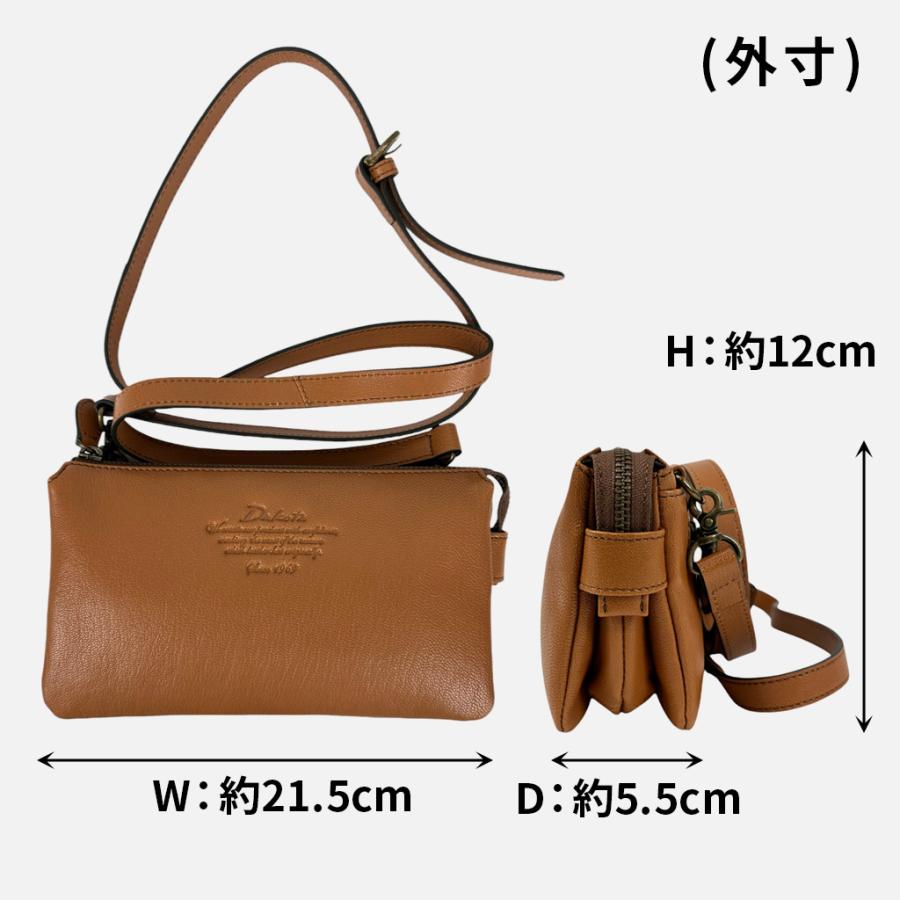 【未使用級✨アミューズ】ダコタ　ショルダーウォレット　ブラウン　バッグ　レザー Dakota（ダコタ） Amuse アミューズ SHOULDER BAG ショルダーバッグ