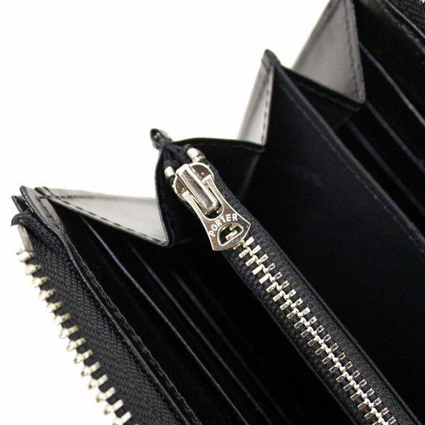 【未使用級✨シーン/人気】ポーター　長財布　ブラック　レザー　ロゴプレート　希少 bag-net_110-02927