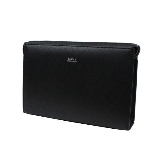 ポーター フラックス ポーチ 197-01508 PORTER 吉田カバン セカンドバッグ クラッチバッグ FLUX レザー フォーマル ブランド | PORTER | 01