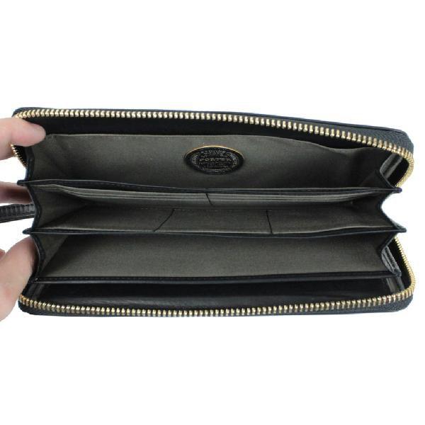 吉田カバン ラウンドファスナー長財布 341-01318 レザー 黒 ポーター PORTER ポーター ワイズ ロングウォレット 341-01318 吉田カバン