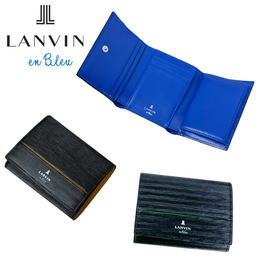 ランバンオンブルー ロージュ 三つ折り財布 メンズ 春 レザー 本革 516605 LANVIN en Bleu Loge ウォレット ブランド カジュアル 大人 ギフト プレゼント LANVIN en Bleu ランバンオンブルー ロージュ 三つ折り財布 メンズ 春