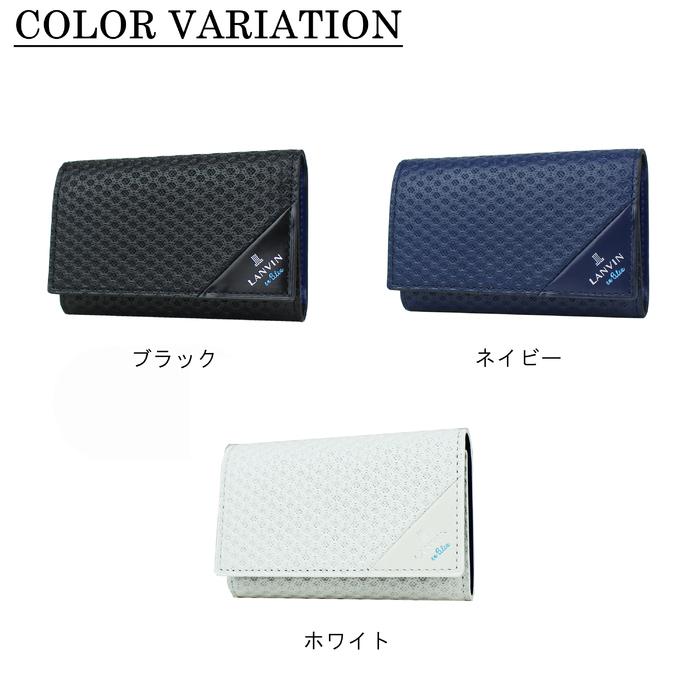 公式アイテム付き LANVIN en Bleu ランバンオンブルー KEY CASE キーケース 小銭入れ 財布 サイフ RUSSELL ラッセル 牛革 523611 ギフト｜bag-net｜05