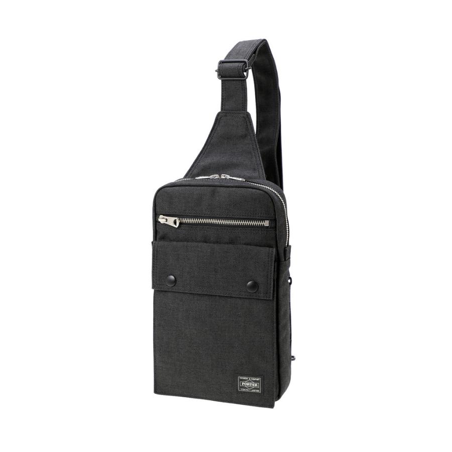 【美品/定番】PORTERポーター スモーキー ボディバッグ スリングバッグ 黒 PORTER ポーター スモーキー スリングショルダーバッグ 592-27531 10