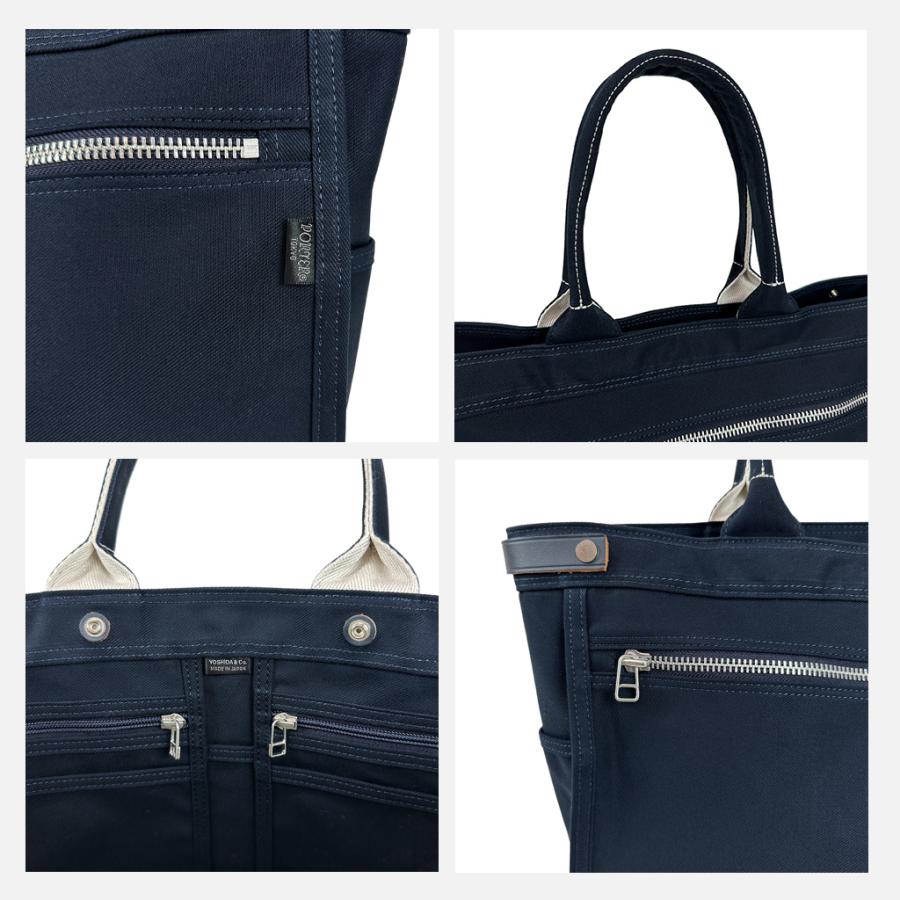 PORTER ネイビー トートバッグ　ミニ PORTER GIRL ポーター ネイキッド トートバッグ(S) 667-19470