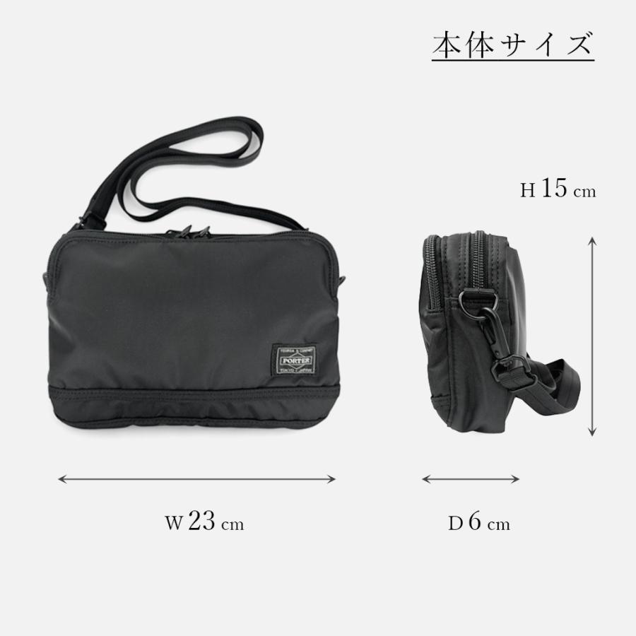 ポーター フラッシュ ショルダーバッグ 689-05940 PORTER 吉田カバン FLASH メンズ レディース ショルダーポーチ 軽量 斜めがけ 日本製 B6サイズ 2層 撥水 大人 | PORTER | 13