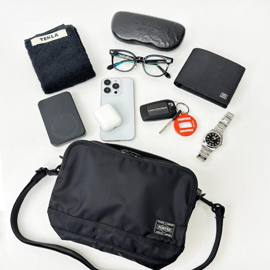 ポーター フラッシュ ショルダーバッグ 689-05940 PORTER 吉田カバン FLASH メンズ レディース ショルダーポーチ 軽量 斜めがけ 日本製 B6サイズ 2層 撥水 大人 | PORTER | 05