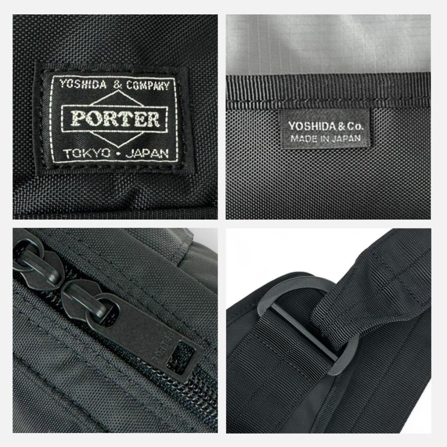 ポーター フラッシュ スリングショルダーバッグ 689-05941 10 ブラック PORTER 吉田カバン ボディバッグ ワンショルダー FLASH A5サイズ 日本製 斜めがけ | PORTER | 11
