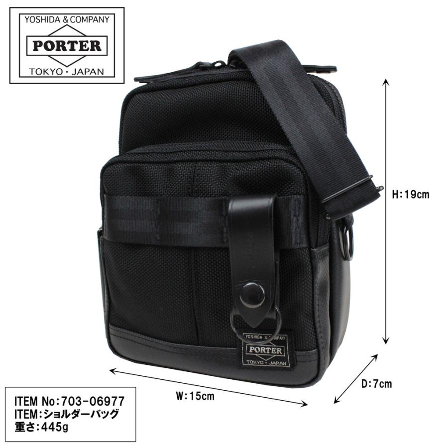 PORTER ポーター ヒート ショルダーバッグ 703-06977 ブラック 10 吉田