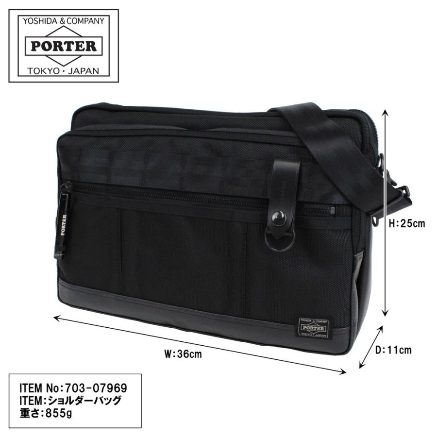 ポーター ヒート ショルダーバッグ 703-07969 ブラック 10 吉田カバン PORTER HEAT SHOULDER BAG ショルダーバッグ 斜めがけ 日本製_1