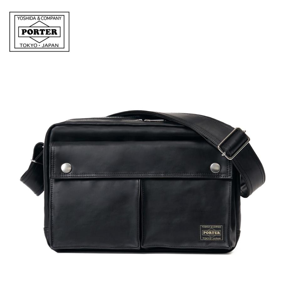 ポーター フリースタイル スリングバッグ ダブルジップ 707-15165 10 ブラック 吉田カバン PORTER FREE STYLE SLING BAG W zip ショルダーバッグ 斜め掛け