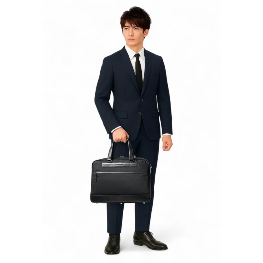 ゼロハリバートン サイファークワイエット ブリーフケースM ZERO HALLIBURTON CIPHER QUIET Mid Brief Case 81351 メンズ 12L A4サイズ 14.0インチPCの画像