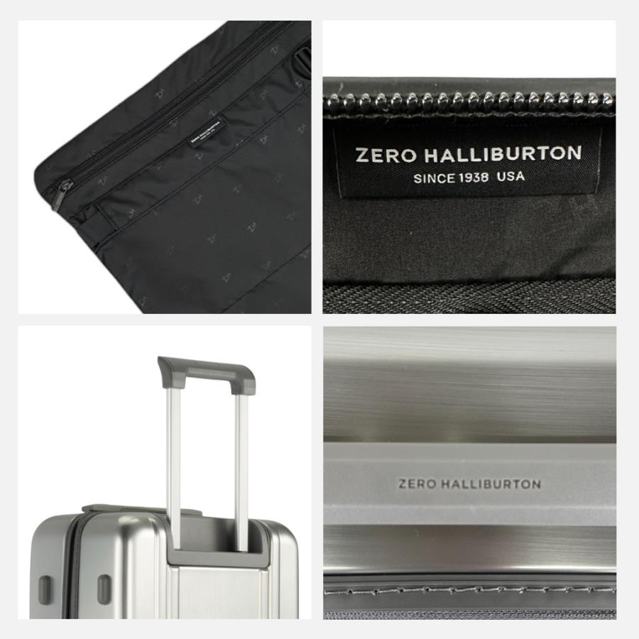 高級品ZERO HALLIBURTON シルバーキャリーケース　内装レザー ZERO HALLIBURTON ゼロハリバートン スーツケース メンズ