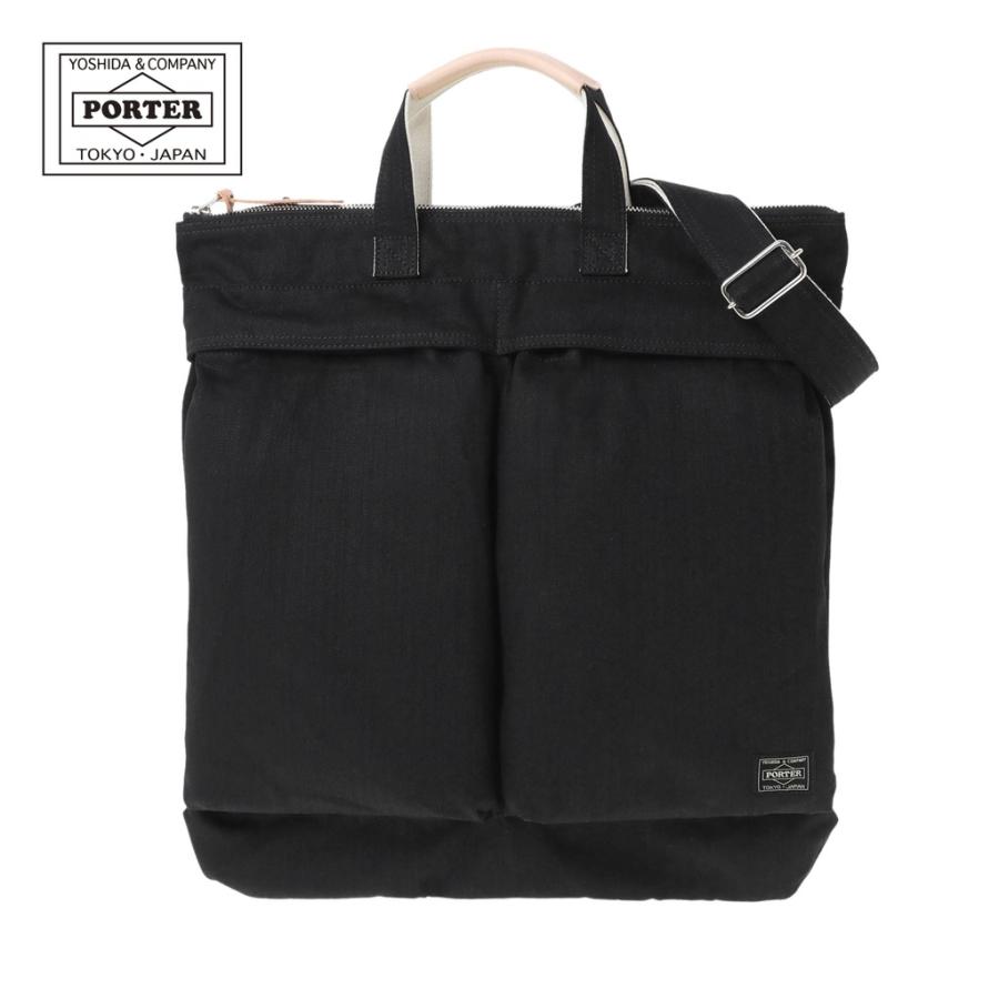 ポーター ノアール 2WAYヘルメットバッグ 895-15156 10 ブラック 吉田カバン PORTER NOIR 2WAY HELMETBAG ショルダーバッグ 手持ち 斜め掛け ブラックデニム 軽量 ブランド 日本製 メンズ レディース PORTER ポーター ノアール 2WAYヘルメットバッグ 895-15156 10
