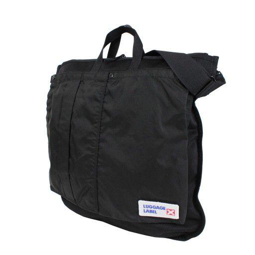 新品　LUGGAGE LABEL ヘルメットバッグ　カーゴ　ブラック　2WAY LUGGAGE LABEL ラゲッジ レーベル カーゴ 2WAYヘルメットバッグ
