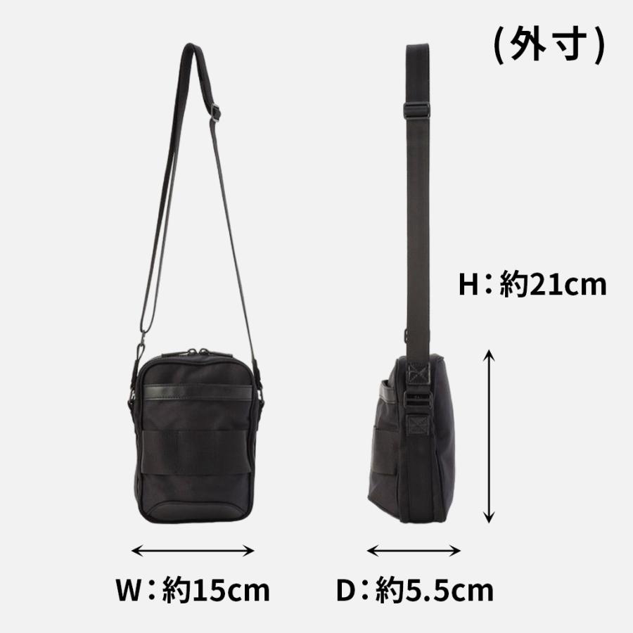 ブリーフィング ブラックライン ショルダーバッグ BRA233L55 BRIEFING BLACK LINE ONE’S PAL COMP 斜め掛け コンパクト メンズ ビジネスバッグ｜bag-net｜07