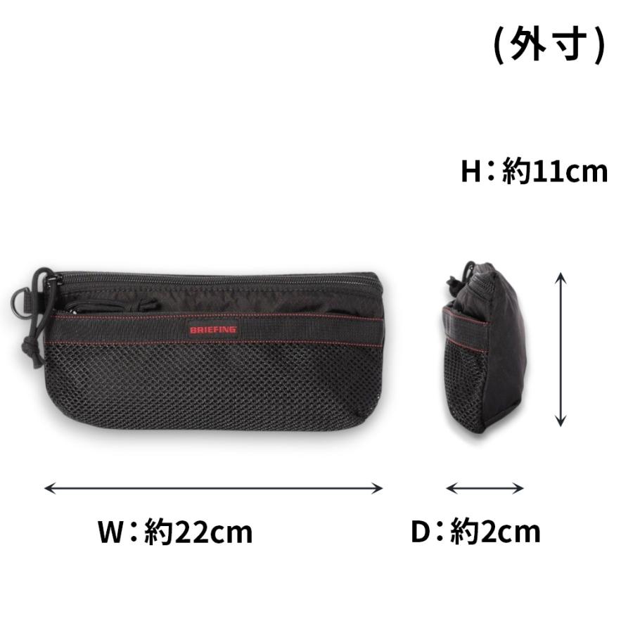 BRIEFING ポーチ　ブリーフィング BRIEFING（ブリーフィング） メッシュフラットポーチ S ロング