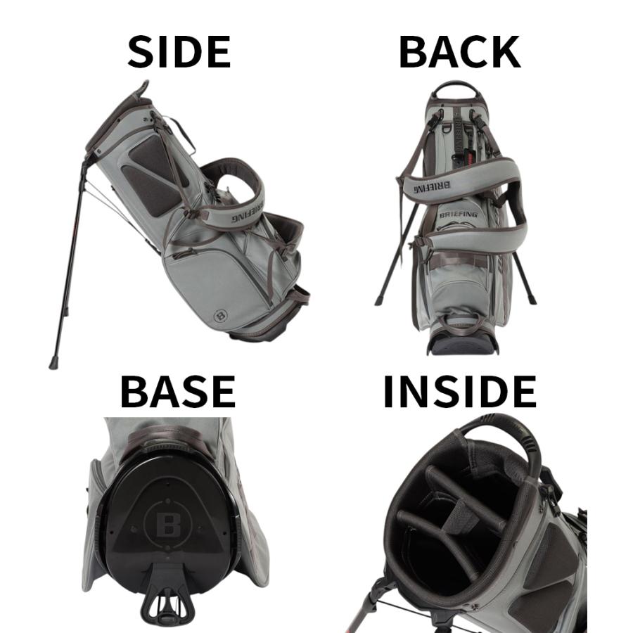 【1632】ブリーフィングCR-4スタンド式キャディバッグ　白×黒 1632】ブリーフィングCR-4スタンド式キャディバッグ 白×黒