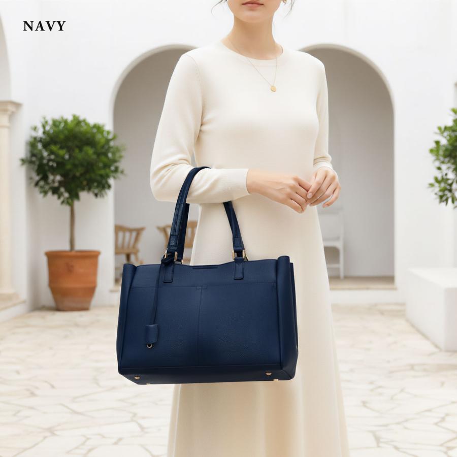 【SALE4,070円OFF】レディース トートバッグ A4サイズ対応 サイドファスナー付き 3層構造 マグネット開閉 PERENNE ペレンネ 20191の画像