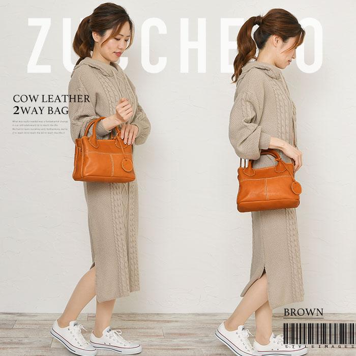 ショルダーバッグ 2way 背面ポケット付き ファスナー開閉 レディース zucchero ズッケロ 49162｜bag-saifu-perenne｜03