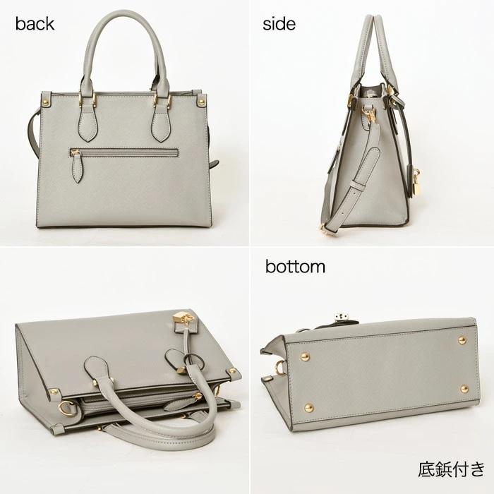 レディース ハンドバッグ ショルダーバッグ 2way 背面ポケット付き ファスナー開閉 VEICE ヴェイス 3054｜bag-saifu-perenne｜18