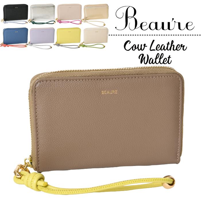 Beau're（ヴュレ） レディース 短財布 ミドルウォレット ラウンド