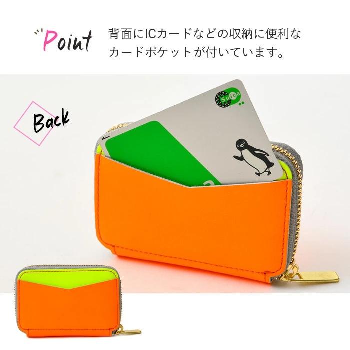 レディース メンズ 短財布 ラウンドファスナー 二つ折り ネオン レディース メンズ 短財布 ラウンドファスナー 二つ折り ネオン