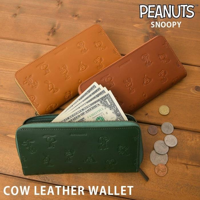 PEANUTS レディース 長財布 ラウンドファスナー キャラクター