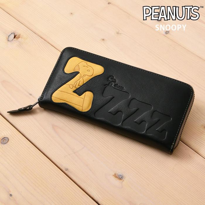 PEANUTS レディース 長財布 ラウンドファスナー開閉 ZZZ PEANUT SNOOPY
