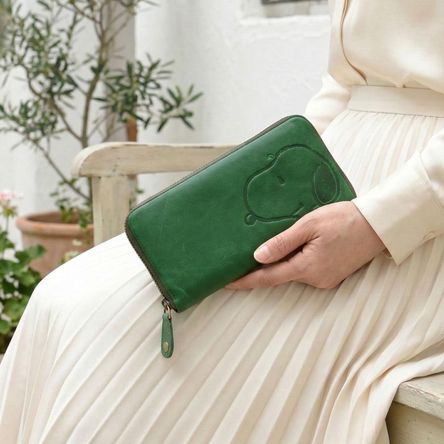 PEANUTS レディース 長財布 ラウンドファスナー開閉 MOTHERS