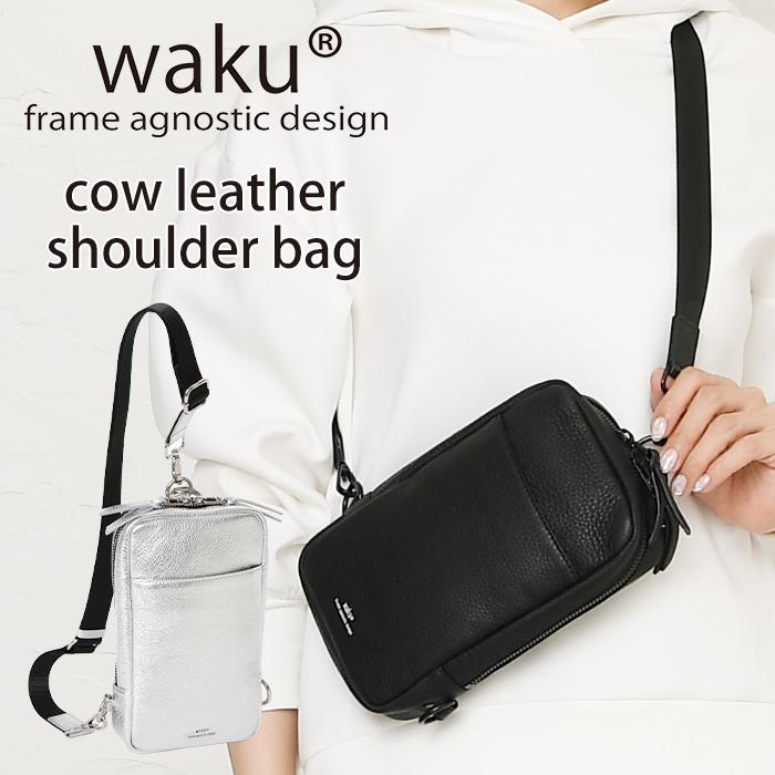 waku（ワク） レディース ボディバッグ ダブルファスナー開閉 WK-0032 