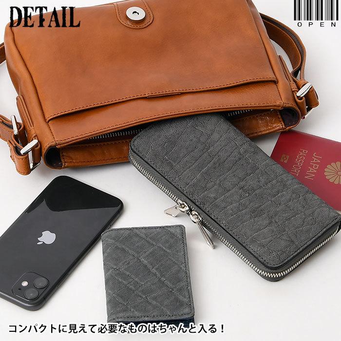 SEEKER メンズ ショルダーバッグ ファスナー開閉 かぶせ フラップ開閉