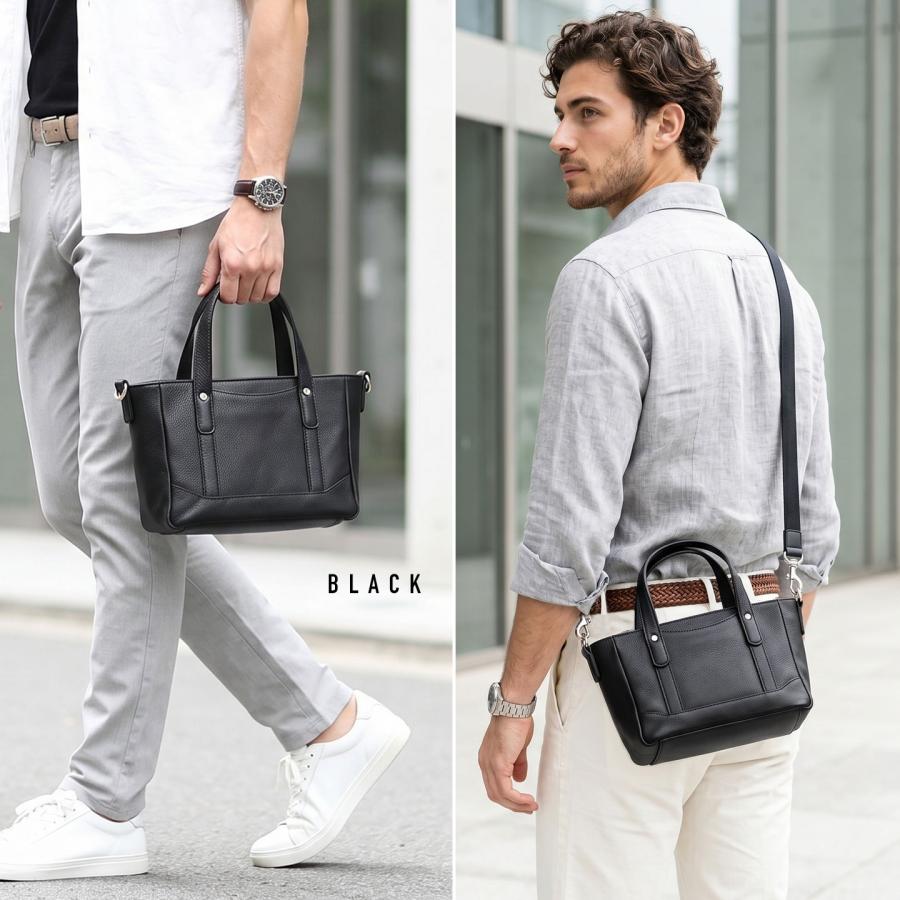 JOYA（ジョヤ） メンズ 本革 ハンドバッグ 2way ショルダーバッグ