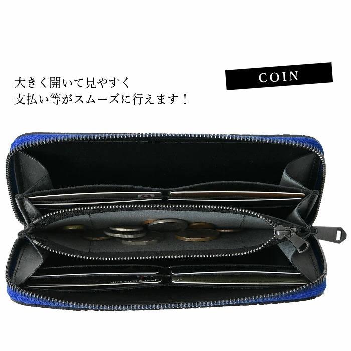 メンズ 長財布 ラウンドファスナー zoo ズー ZLW-103の画像
