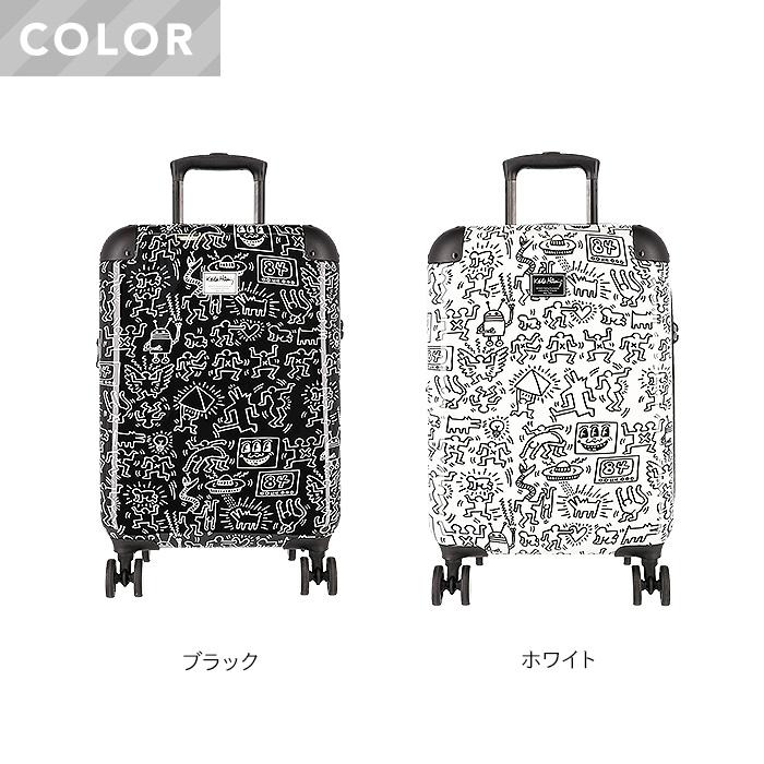 キースヘリング スーツケース 拡張 ハードキャリー ビジネスキャリー