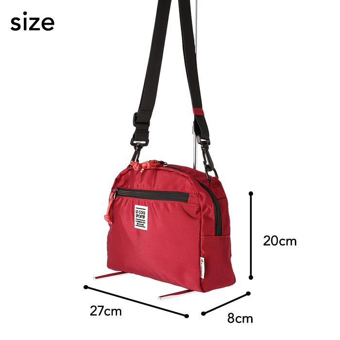 ルコック ショルダーバッグ 軽量 撥水 防水 ナイロン レディース 多